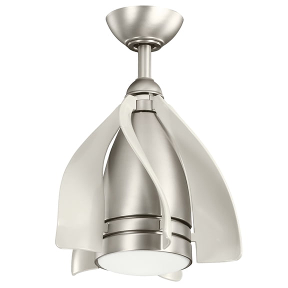 Ceiling Fan With Light Kit 19.75 Inches Tall By 15 Inches Wide-Brushed Nickel Finish Kichler Lighting 300230Ni