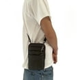 thumbnail image 6 of fankhu Men Retro Fanny Pack Multi-Layer Leather Purse Male Travel Outdoor Bag (Coffee), 6 of 7