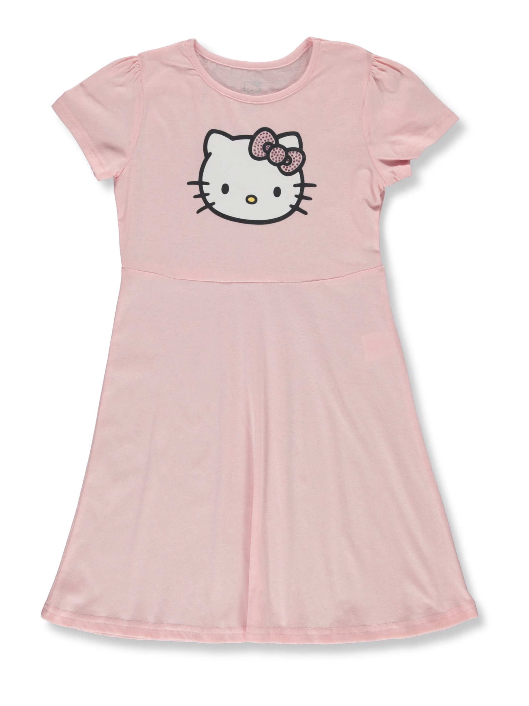 Hello Kitty Girls' 2-Pack T-Shirt Dress Set Color: multi Size: 6x