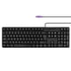 thumbnail image 1 of MCSaite Teclado de computadora PS2 con cable de 104 teclas con soportes negro resistente al agua - Diseño de EE. UU. Compatible con Windows PC portátil, 1 of 6