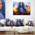 thumbnail image 4 of Designart Female Goddess Lada - Portrait Throw Pillow - 18x18, 4 of 5