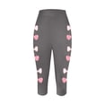 thumbnail image 4 of Pantalones de Yoga Capri, Moda Impresa Estiramiento Capris para Mujeres, Poliéster Spandex Entrenamiento Y Ocio, 4 of 8