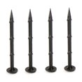 thumbnail image 4 of FOMIYES 100Ud Estacas Robustas De Plástico Negro Para Fijar Carpa O Lona Con Seis Púas Que Aseguran, 4 of 6