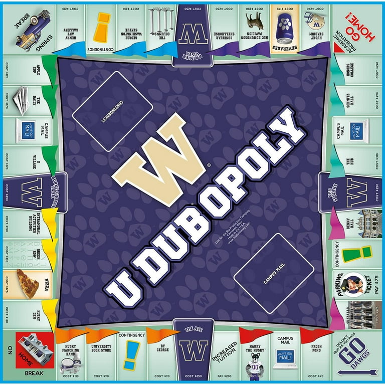 University of Washington - U-Dubopoly Board Game - Walmart.com