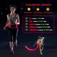 thumbnail image 3 of Vizbrite Laisse pour Chien Mains Libres à LED, Laisse de Taille pour Promenade, Laisse Lumineuse Rétractable, Laisse Réfléchissante pour Course Jogging, Entraînement, Randonnée, 3 of 7