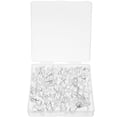 thumbnail image 1 of TEHAUX 50Pcs Simple Design Push Pin Hooks Transparent for School Use Hanging, 1 of 4