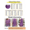 thumbnail image 4 of Women's Plus Size V-Neck Loose Fit Tunic Top, Long Sleeve Pullover Blouse with Side Slit for Vacation, Beach, Everyday & Casual Wear, 4 of 4