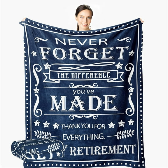 Retirement Gifts for Men - Retirement Gifts for Women -Retirement Gift Blanket 60"x 50" - Best Retirement Gifts for Coworker Boss - Gifts for Coworkers Men - Funny Retired Throw Blankets