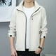 thumbnail image 4 of Gabardina gruesa para hombre, chaqueta de senderismo, cortavientos impermeable de lana para invierno, chaqueta cálida para acampar al aire libre, abrigo a prueba de viento, ropa para hombre, 4 of 4
