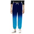 thumbnail image 4 of ZHOUCHANKIDS Warm Sweatpants Womens Sherpa Lined Winter Active Running Jogger Pants Dark Blue XXL, 4 of 4