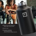 thumbnail image 2 of Botella de agua IRON °FLASK para acampar y hacer senderismo, 1,9 L, con 3 tapas de pajita, 2 of 7