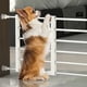 thumbnail image 3 of Methold Puerta plegable para mascotas, segura y confiable, para perros, puertas de escalera retráctiles para perros de ancho Suministros para perros blanco 24x56-100cm, 3 of 6