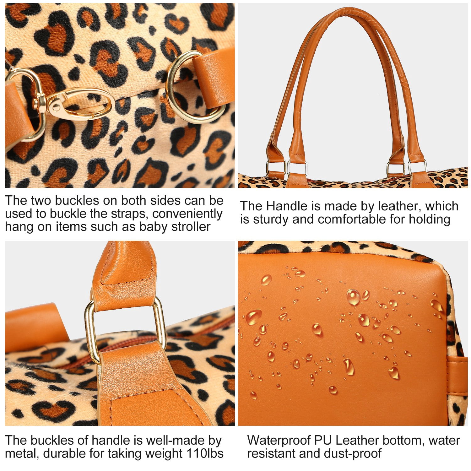 Women Duffle Bag Travel Luggage Bags Weekend Overnight Bag Tote Bags Shoulder Handle Bags Portable Diaper Bag