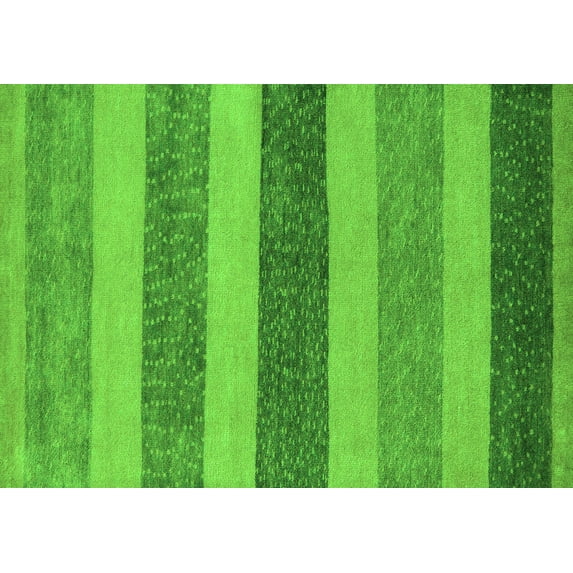 Ahgly Company Indoor Rectangle Oriental Green Modern Area Rugs, 2' x 4'