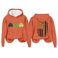 thumbnail image 4 of Clothing 2025 Yajing Hoodies for Women St.P Day Sweatshirt for Women Fall Tops Graphic Hoodies Long Sleeve Shirts Print Pullover Tops Oversized Hoodies for Women Orange M, 4 of 4