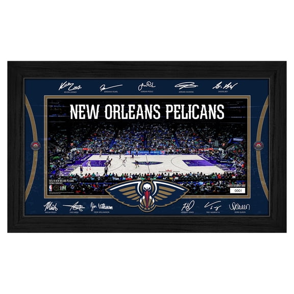 Highland Mint  New Orleans Pelicans 2025 Signature Court Framed Picture