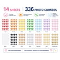 thumbnail image 4 of 14 Sheets Multicolor Self-Adhesive Photo Corners, 336 Photo Corner Stickers for Scrapbooking, Albums, Journals and Crafts, 4 of 8