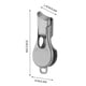 thumbnail image 2 of Cortaúñas HWRETIE Mini Proof,cortaúñas pequeño de acero inoxidable con boca plana,herramienta de cuidado personal para el hogar para un cuidado preciso de las uñas y un corte seguro, 2 of 5