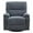Blue, variant on Manual Swivel Recliner Chair, 360° Swivel Rocker Recliner Chair for Living Room, Home Theater Recliner Chair Nursery Recliner, Blue