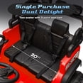 thumbnail image 4 of Xuanlur 24V Ride on Toys for Big Kids, 2 Seater Ride on Cars with Remote Control, 400W Motor, Ride on Truck w/ 20in Seat, 3 Speeds, Lights, Bluetooth, Electric Car for Kids 3-8, Capacity 110 lb-Red, 4 of 10