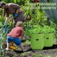 thumbnail image 6 of CJC 5 Pack Potato Grow Bags, 7 Gallon Vegetable Planter Containers, Fabric Planting Pots, Breathable Nonwoven Tomato Growing Gags, (Green), 6 of 15