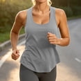thumbnail image 6 of Yanchicy Tank Top for Women U Neck Sleeveless Quick Dry Stretch Loose Spring Summer Workout Athletic Casual Active Top, 6 of 7