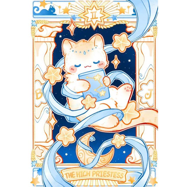 Hilo de bordar Full Eco-cotton 11CT Impreso Tarot Cross Stitch Artwork (7) Hugtrwg Para estrenar