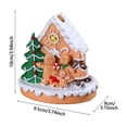 thumbnail image 5 of Estatuilla de casa de especias navideñas, paisaje de casa de especias navideñas en miniatura, decoración del hogar para chimenea y cafetería, 5 of 5