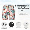 thumbnail image 5 of Lsque Mens Swim Trunks Barbecue Pattern - Bathing Suit Compression Liner - Beach Swim Shorts Swimwear - (S-3XL) - Stretch Quick Dry -Small, 5 of 9