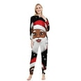 thumbnail image 3 of SwiftWear Onesie Christmas Family Matching Pajamas Adult Couples Women PJs Hooded Santa Claus One-Piece Sleepwear, 3 of 6