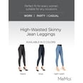 thumbnail image 2 of MeMoi High-Waisted Skinny Jean Leggings - Womens - Female (Small/Medium, Light Wash), 2 of 7