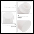 thumbnail image 4 of OULII Bouteille de Stockage de Réactif Chimique Liquide pour Liquides Blanc Lot de 1, 4 of 8