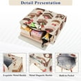 thumbnail image 3 of FORMRS Womens Corduroy Tote Bag Crossbody Shoulder Handbag with Pocket, Cute Chocolate Cakes, 3 of 7