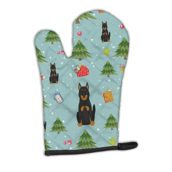 Carolines Treasures BB4740OVMT Christmas Beauce Shepherd Dog Oven Mitt Large multicolor