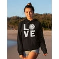 thumbnail image 3 of Tstars Women's Volleyball Hoodie - Ideal Sport Gift for Fans and Players - Size L - Black, 3 of 6