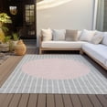 thumbnail image 6 of Addison Rugs Chantille Indoor/Outdoor Transitional Stripes Silver Washable Rectangle Rug, 9' x 12', 6 of 6