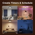 thumbnail image 6 of Govee Smart 12in RGBWW+RGBIC Ceiling Light Black, 6 of 8