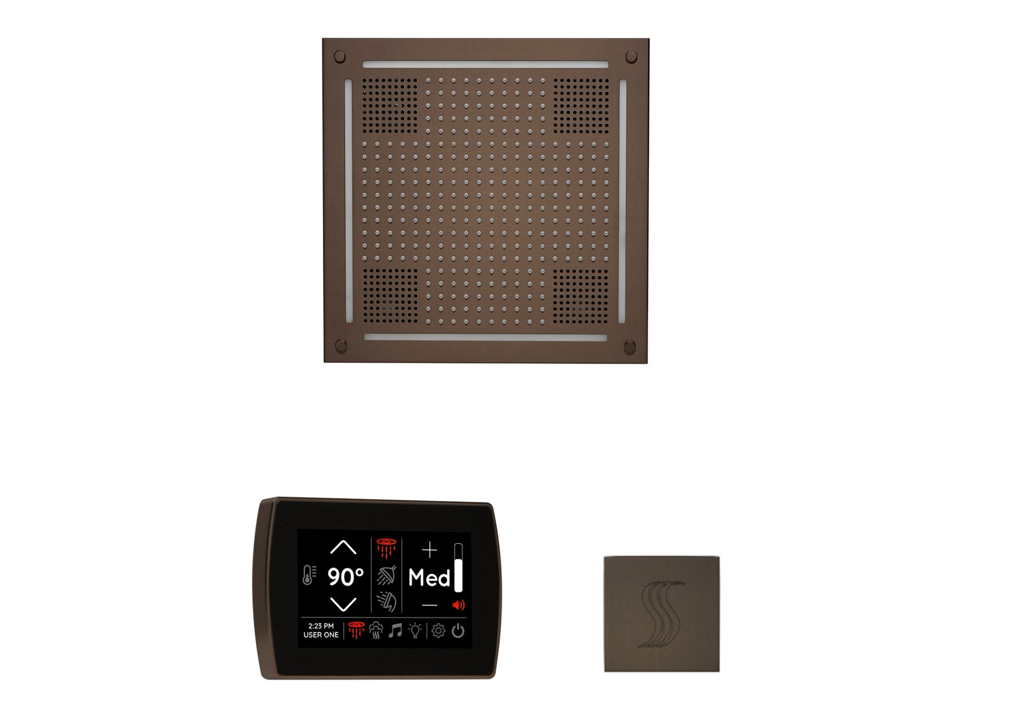 Thermasol Whstpss Hydrovive Steam Shower Kit Bronze