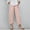 A01_Pink, variant on ylioge Ladies High Waist Vacation Trousers Linen Comfy Summer Cropped Solid Color Pants Pockets Relaxed Fit Straight Trousers Pantalones