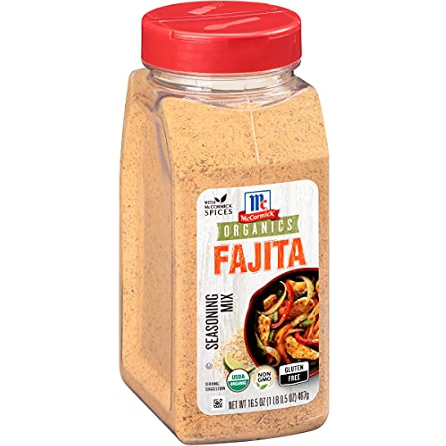 Mccormick Organics Fajita Seasoning Mix (Gluten Free, NonGmo), 16.5 Oz