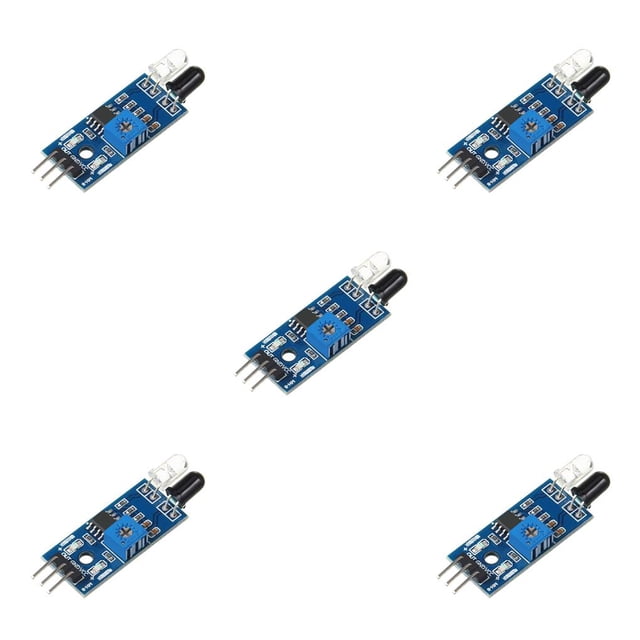 Methold Sensor Module Adjustable Distance 3-5v DC Supply with Flexible Transducer Reflection Durable Power Photoelectric Indicator Red Type2 NO2