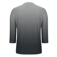 thumbnail image 4 of Yuanlook Womens Tops V Neck T Shirts 3/4 Sleeve Blouse Summer Fall Casual Tees Business Casual Tops - Black - XXL, 4 of 6