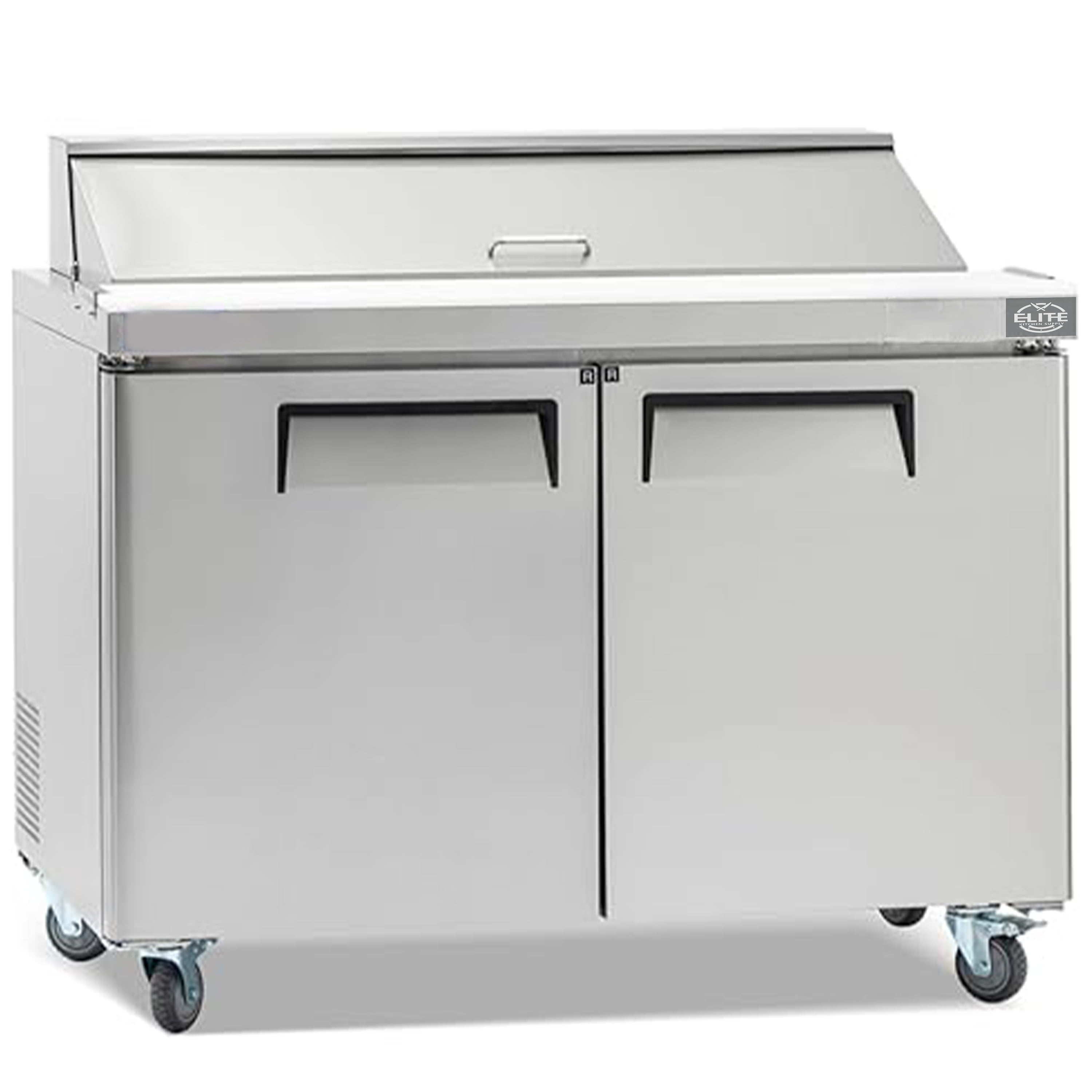 NSF 36 in. Mega Top Prep Table Refrigerator, 9.7 Cu. Ft.2-Door Stainless Steel Refrigerator