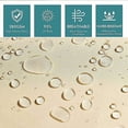 thumbnail image 2 of 3×4×5m Waterproof Shade Sail Right Triangle Sunscreen Shade Cloth With Fixing Kit For Garden Patio Plants Beige, 2 of 4