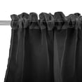 thumbnail image 5 of YEAHOME Black Sheer Curtains 95 inches Long 2 Panels Set, Sheer Curtains for Living Room/Bedroom, Rod Pocket Voile Sheer Panel Drapes, 2pcs, Each 52" Width x 95" Long, 5 of 9