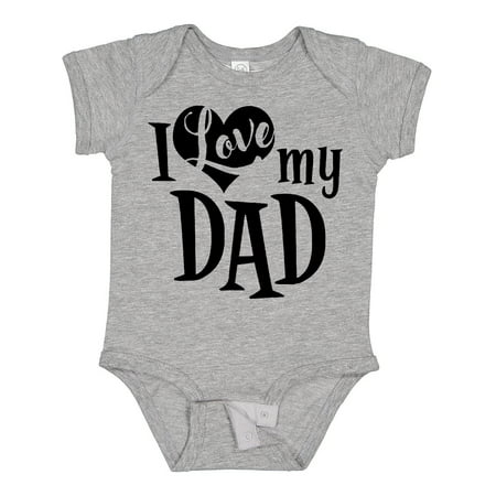 

Inktastic I Love My Dad Boys or Girls Baby Bodysuit