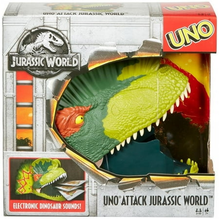 - UNO Attack! Jurassic World Card Game for 2-10 Players Ages 7Y+