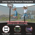thumbnail image 6 of Jump Into Fun Trampoline 12FT with Basketball Hoop and Lights Sprinkler Socks Enclosure, 1200LBS Weight Capacity Backyard Outdoor Trampoline for Adults and Kids, Trampoline for Gift, Family Use, 6 of 7