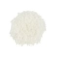thumbnail image 3 of Linon Mallory Tabouret Roulant Sans Dossier en Fausse Fourrure Blanc, 3 of 6