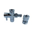 thumbnail image 4 of Herramientas de válvula de desviador de grifo latón versátil 55/64 a 15/16 Adaptador Fregadero Fregador Fregadero Conector de manguera para el jardín, 4 of 8